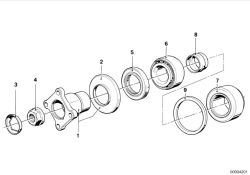Original BMW spacer rings set 3,255MM-3,435MM (33129065179)