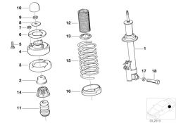 Original BMW coil spring  (33532226648)