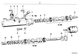 BMW original Tapon 3er E30 17/8 (34311103205) (34311103205)