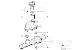 Maitre-cylindre de frein d`origine BMW  (34311163711)