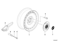 Ruot.a disc.I.metal.leggero fucinato 7JX15 ET:20 (36111180324)