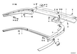 Original BMW Gummileiste hinten  (51121886695)