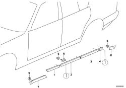 Original BMW Covering right  (51131978196)