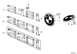 Emblema BMW D=82mm (51145480181)