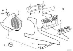 BMW original Tapa 5er E12 (51161858926) (51161858926)