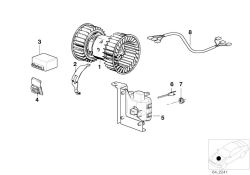 Original BMW Evaporator temperature sensor  (64511386920)