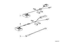 Câble adaptateur système Stéreo et Hifi d`origine BMW 4-KANAL (65129410558)