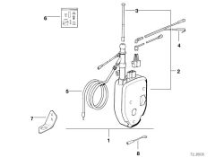 Brin d`antenne chrom d`origine BMW  (65221381336)