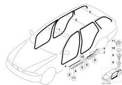Original BMW edge protection rear anthrazit (51727116407)