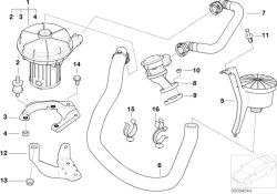 11727510126 Tandem clamp Engine Exhaust manifold BMW 3er E90 E46 >84044<, Abrazadera doble