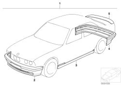 Rivestimento paraurti posteriore M TECHNIC