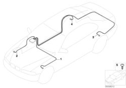 BMW original Conducto p sensor RDC/mec. de mando 7er F01 length = 6135MM (61126923118) (61126923118)