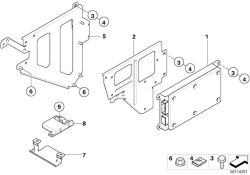 Bracket for telematics control module 