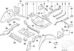 rear silencer bracket 