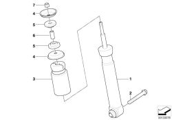 Original BMW Stossdämpfer hinten  (33527841692)