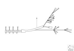 Original BMW Wiring harness injection valve/ignition (12517570576)