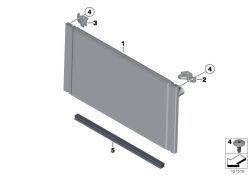 Soporte radiator d.agua  (17112751342)