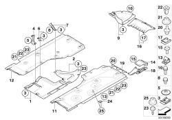 Original BMW Extension, floorpan cover, side, right  (51777141862)