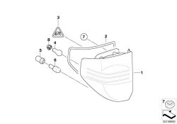 Tail light "LED" right side panel 