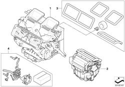 Boitier vide p chauffage/climatiseur d`origine BMW  (64119136166)