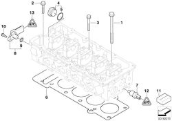 BMW original Sensor de temperatura aguaMini Cabrio R57 (13621486698) (13621486698)