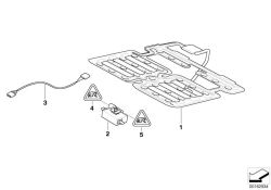 Estera sensor, identif.asiento acompan.  (65776978839)