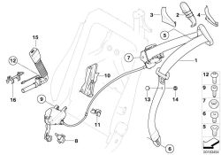 52109113418 Fillister head screw Restraint system and Accessories Seatbelts BMW 3er F30 E64 E64N >163454<, Vite a testa cilindrica