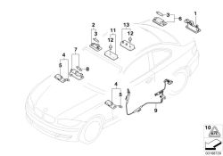 BMW d'origine Illuminazione maniglia sin.  (63317184361)