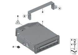 Bracket for DVD changer 