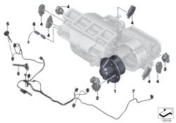 Moteur de régl. volet air frais/recyclé d`origine BMW  (64119339246)