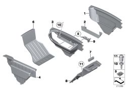 Original BMW Einlegematte hinten  (51169221424)