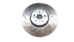 Brake disc, ventilated, perforated, left 395X36