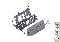 Support module TV / amplificateur d`origine BMW  (65156801462)