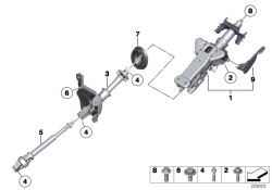 Original BMW Manually adjust. steering column  (32306795343)