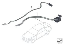 Leitung Trennrelais Zusatzbatterie 