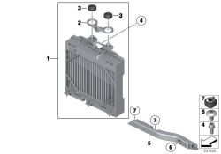 Soporte radiador  (17117575253)