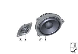 BMW original Altavoz de agudos High End 6er G32 (65139224868) (65139224868)