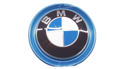 Copertura mozzo con anello blu BMW i (36136852052)