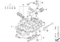 24607623883 Repair kit mechatronics Automatic transmission Individual transmission parts BMW X3 F25 24607581601 E81 E88 E82 E90 E91 E93 E92 E83N >240403<, Kit di riparazione mechatronik