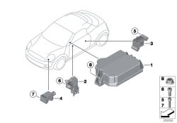 Boîtier électron. airbag d`origine BMW  (65779812296)