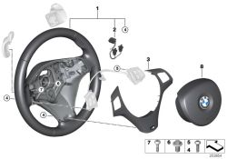 M Volante deptv. c airbag cuero Steptr.  (32307839115)