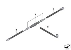 BMW original Tubo flexible rectoMini Coupé R58 (61667329177) (61667329177)