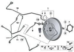 BMW original Perno pedal de frenoMini Paceman R61 (34336867165) (34336867165)