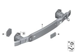 Original BMW Träger Stossfänger hinten  (51127240912)