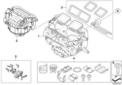Original BMW Set of parts Heater/Air condit. housing  (64116962301)