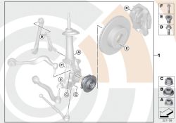 Kit réparation roulement de roue avant Value Parts