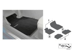 Floormats, textile, Sport LHD front Sportline