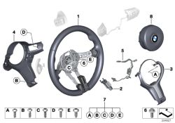 M sports steering wheel leather 
