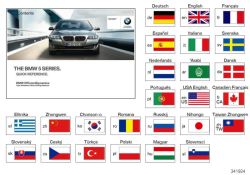 BMW original Instrucciones breves F10, F11 5er F11 DE, MJ 2011 (01402607140) (01402607140)