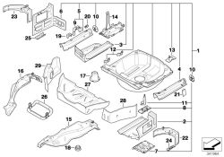 BMW original Asiento p amortiguador dcha. 3er E90 (41118248640) (41118248640)